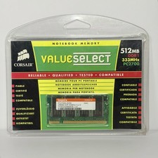 Corsair ValueSelect 512MB DDR1 333MHz PC2700 SO-DIMM Laptop Notebook Memory RAM picture