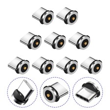 9 Pcs Magnetic Charging Cable Usb Charger Adapter Plug Converter picture