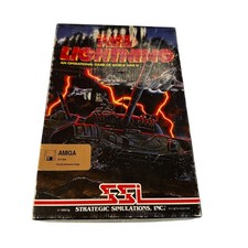 Red Lightning Commodore Amiga Complete Video Game Software Vintage + Box picture