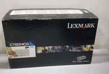 Genuine Lexmark OEM C792 Cyan Toner C792X4CG Extra High yield picture