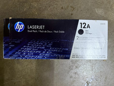 HP LaserJet 12A Black Dual Pack Toner (Q2612D) NEW FACTORY SEALED picture