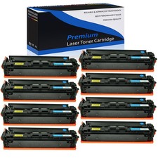 8PK Cyan CF501A 202A Toner Cartridge Fit for HP LaserJet Pro M254nw MFP M281dw picture
