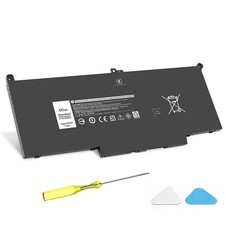F3YGT 60WH Latitude 7480 7490 Battery 2X39G Replacement for Dell Latitude 12 picture