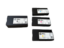 Genuine HP 950XL 951XL Ink Cartridges Black Cyan Magenta Yellow Open Box Used picture