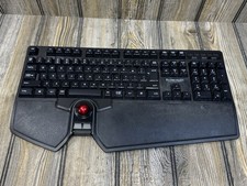 ELECOM Wired Japanese Layout Keyboard Built-in Optical Trackball TK-TB01UM picture