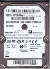 Samsung ST500LM012 pn:C8983-G12A-A2C3O HN-M500MBB/A1 DGT 500GB SATA 2.5