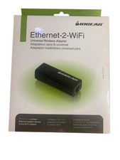 IOGEAR Ethernet-2-WiFi Universal Wireless Adapter, GWU637 Black New Sealed picture