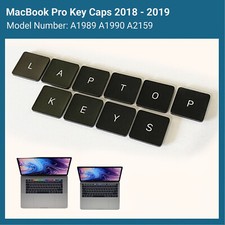MACBOOK PRO A1989 A1990 A2159 REPLACEMENT KEY & CLIP FOR MACBOOK PRO 2018 2019 picture
