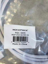 Lot of 8 MonoPrice 5999 MDP-DVI-32-MM-06 6FT 32AWG MiniDisplay Port to DVI Cable picture