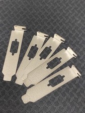 (Lot of 5) VGA or Serial Port Low Profile HD15/DB9 Half Height Bracket picture