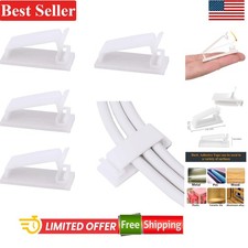 Cable Management Clips Self-Adhesive for USB Phone Charger Audio Wire 50 Pack picture