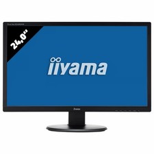 iiyama ProLite E2483HS B1 24 inch LED Monitor HDMI VGA DVI Black Used picture