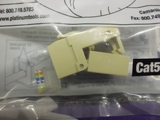EZ-Snap Jack CAT5E Ivory 705IV-1 by Platinum Tools, Lot of 6 picture