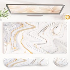 QiyI Leather Desk Mat Set, 4-in-1 Large 31.5