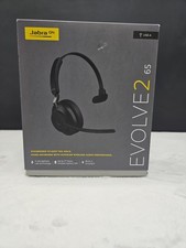 * Tested * Jabra Evolve2 65 MONO One Ear Wireless Headset Bluetooth W / Dongle  picture
