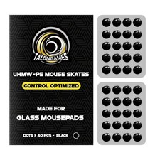 Mouse Skates for Glass Mousepads | HighDensity UHMWPE | Universal Round Dots ... picture