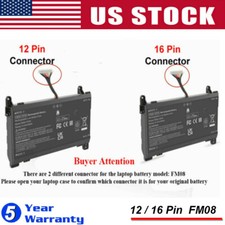 12/16-Pin FM08 Battery for HP Omen 17-an013tx 17-an014ng 922752-421 922976-855 picture