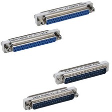 DB37 37Pin Serial Mini Gender Changer Male Female M/M F/F Adapter Coupler RS-423 picture
