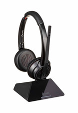 Poly Savi 8210/8220 UC Wireless USB Black Double On-Ear Boom Headset picture
