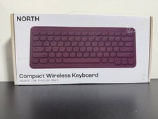 North Compact Square Key Wireless Keyboard - Plum Purple picture