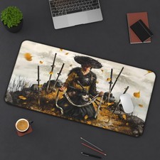 Ghost of Yotei Samurai Warrior Desk Mat, Lone Ronin Gaming Mouse Pad picture