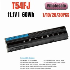 ✅LOT 20x T54FJ Battery for Dell Latitude E6420 E6520 E5520 E5420 E6430 5200mAh picture