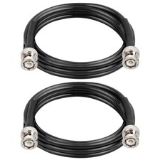 MOOKEERF 2 BNC Male to Male RG58 Coaxial Cable 6ft 50 Ohm for CCTV Radio RF picture