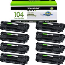 8PK Combo Black Toner Cartridge Fit for Canon 104 FX-9 FX10 MF4130 MF4140 MF4270 picture