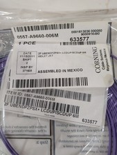 Lot of 75 Corning Gold Fiber Optic Patch Cables 6M LC to FC Single-Mode NEW picture