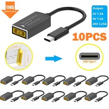 10Pcs Laptop Charger Converter 11mm to USB C For Lenovo Thinkpad with 10cm Cable picture