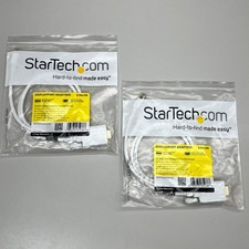 STARTECH.COM (2PK) DisplayPort to VGA Adapter Converter Cable 3ft/0.9m White picture