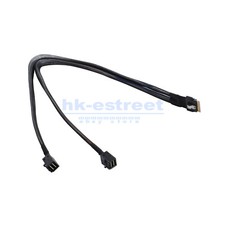 MINI SlimSAS SFF-8654 8i 4.0 to 2X SAS SFF-8643 server connection Cable 50cm picture