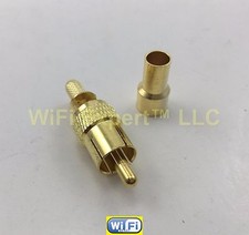 RCA Male 50oHm Jack Solder crimp RG58 LMR195 RG142 RG400 Straight RF connector picture