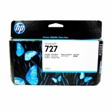 Genuine HP 727 Photo Black 130ml B3P23A DesignJet T1500 T920 T2500 (Retail Box) picture