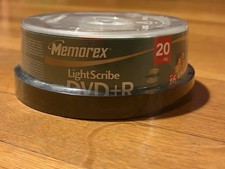 NEW Memorex LightScribe DVD + R 20 pack of blank discs picture