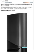 ARRIS Surfboard G36 DOCSIS 3.1 Multi-Gig Modem & Wi-Fi 6 Router | AX3000 picture
