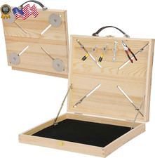 Portable Magnetic Workstation Case, up to 50 Pounds Magnetic Laptop Stand, Hands picture