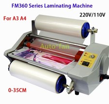 1 Pc. New FM360J 360T 360S Laminating Machine 110V/220V Hot Roll A3+ Laminator picture