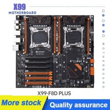 X99 Dual CPU Motherboard F8D PLUS  DDR4 RECC 512GB M.2 NVME NGFF USB3.0 E-ATX picture