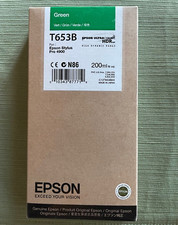 Genuine Epson T653B SEALED 200 ML Green Ink Cartridge for Stylus Pro 4900 picture