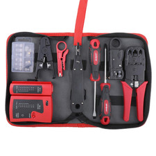 Hi-Spec Network Cable Tester Tool Kit for CAT5 CAT6 RJ11 RJ45 Punchdown picture