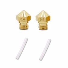 2 pcs MK10 M7 Nozzle 0.4 mm and 2pcs PTFE Tube for FlashForge Creator Inventor D picture