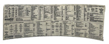 Word Processing Cheat Sheet Laminate Software Group Enable Command Vtg comp 1986 picture