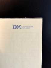 Vtg IBM Paper note pad 10pgs “Customer Executive Briefing Center” Paul Rand logo picture