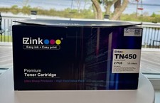 EZink (2) Pack Black Premium Toner Cartridge TN450 Compatible picture