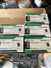 lot of Lexmark 71B10C0 71B10M0 71B10Y0 Genuine OEM Toner CS317, 417, 517 CX317 picture