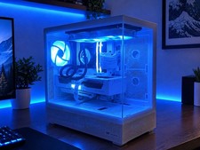 Custom White RGB Gaming PC i5-11400F 32GB RX 9070 XT Win11 HDD+SSD picture