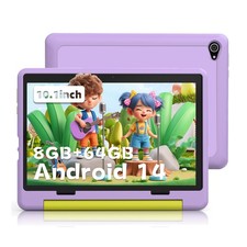 Anmecs Kids Tablet 10inch Android 13 Tablets 32/64GB with Shockproof Blue ＆ Pink picture