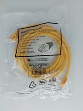 MONOPRICE 9871 Patch Cord Cat 6 Flexboot Yellow 10ft Ethernet Cable picture