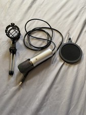 ELEGIANT USB Microphone Silver with Adjustable Stand and Pop Filter picture